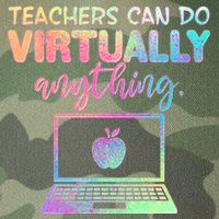 Teachers Can Do Virtually Anything Legacy Tie Dye Trucker Hat