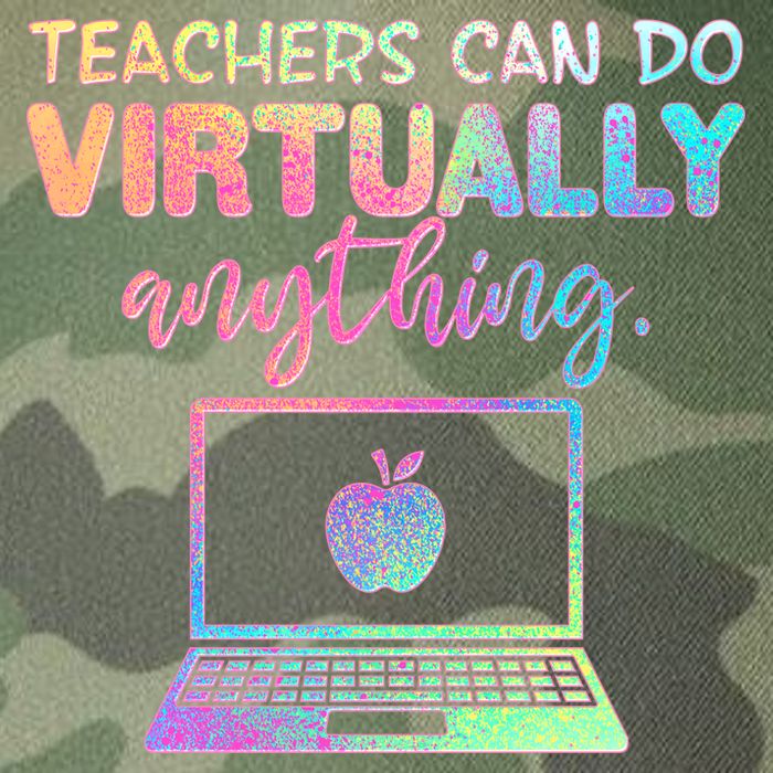 Teachers Can Do Virtually Anything Legacy Tie Dye Trucker Hat