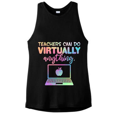 Teachers Can Do Virtually Anything Ladies PosiCharge Tri-Blend Wicking Tank