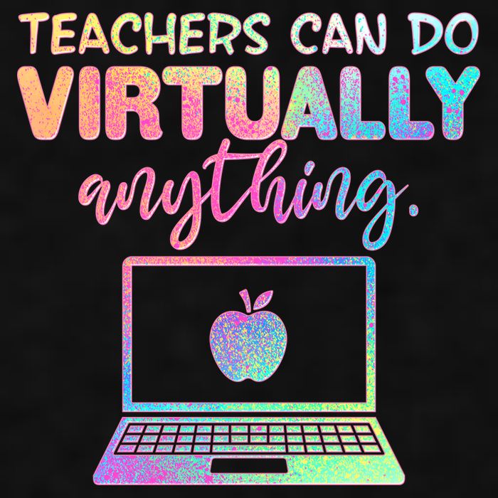 Teachers Can Do Virtually Anything Ladies PosiCharge Tri-Blend Wicking Tank