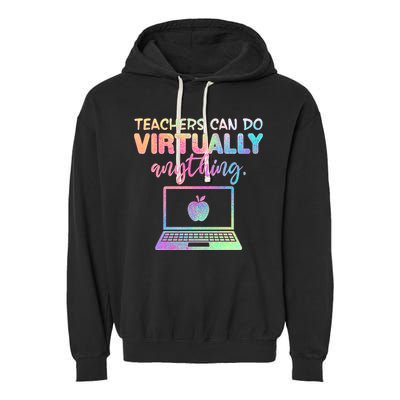 Teachers Can Do Virtually Anything Garment-Dyed Fleece Hoodie