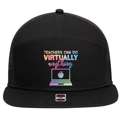 Teachers Can Do Virtually Anything 7 Panel Mesh Trucker Snapback Hat