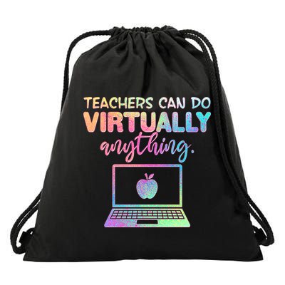 Teachers Can Do Virtually Anything Drawstring Bag