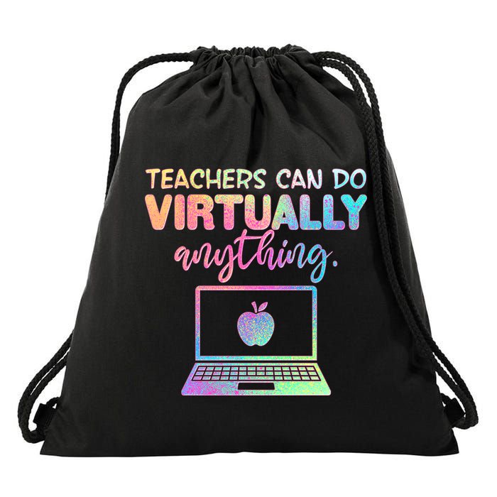 Teachers Can Do Virtually Anything Drawstring Bag