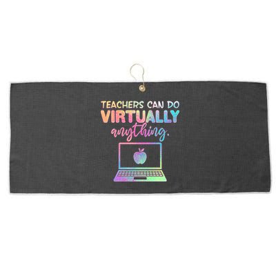 Teachers Can Do Virtually Anything Large Microfiber Waffle Golf Towel