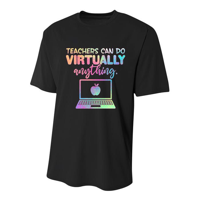 Teachers Can Do Virtually Anything Youth Performance Sprint T-Shirt