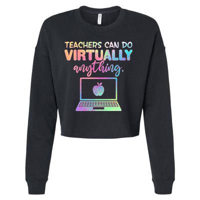 Teachers Can Do Virtually Anything Cropped Pullover Crew