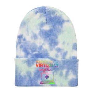 Teachers Can Do Virtually Anything Tie Dye 12in Knit Beanie