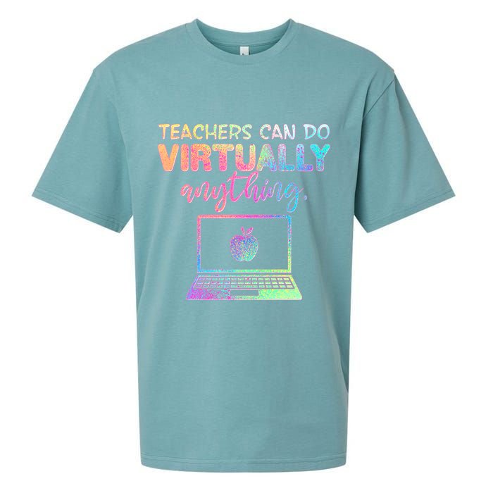 Teachers Can Do Virtually Anything Sueded Cloud Jersey T-Shirt