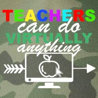 Teachers Can Do Virtually Anything Funny School Legacy Tie Dye Trucker Hat
