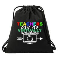 Teachers Can Do Virtually Anything Funny School Drawstring Bag