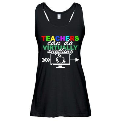 Teachers Can Do Virtually Anything Funny School Ladies Essential Flowy Tank