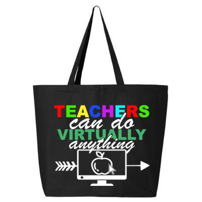 Teachers Can Do Virtually Anything Funny School 25L Jumbo Tote