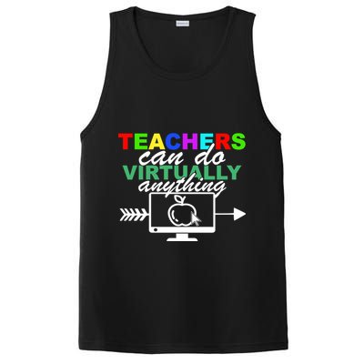 Teachers Can Do Virtually Anything Funny School PosiCharge Competitor Tank
