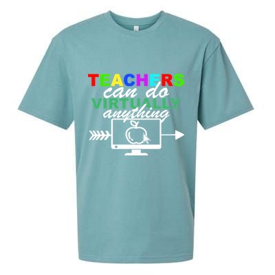 Teachers Can Do Virtually Anything Funny School Sueded Cloud Jersey T-Shirt
