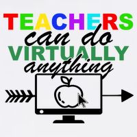 Teachers Can Do Virtually Anything Funny School Garment-Dyed Sweatshirt