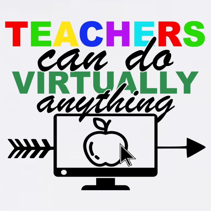 Teachers Can Do Virtually Anything Funny School Garment-Dyed Sweatshirt