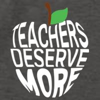 Teachers Deserve More Arizona Teacher Protest Apple Vector Backpack