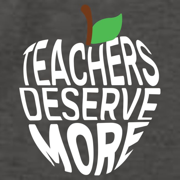 Teachers Deserve More Arizona Teacher Protest Apple Vector Backpack