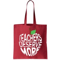 Teachers Deserve More Arizona Teacher Protest Apple Bag