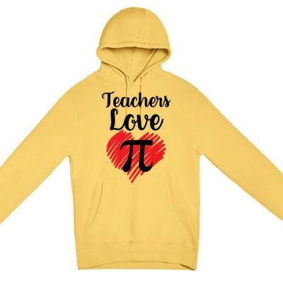 Teachers Love Pi Premium Pullover Hoodie