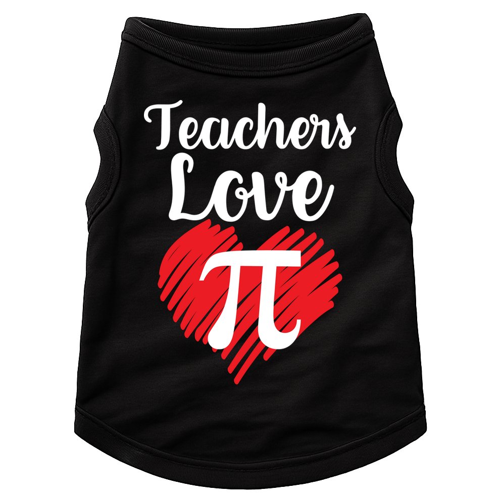 Teachers Love Pi Doggie Tank