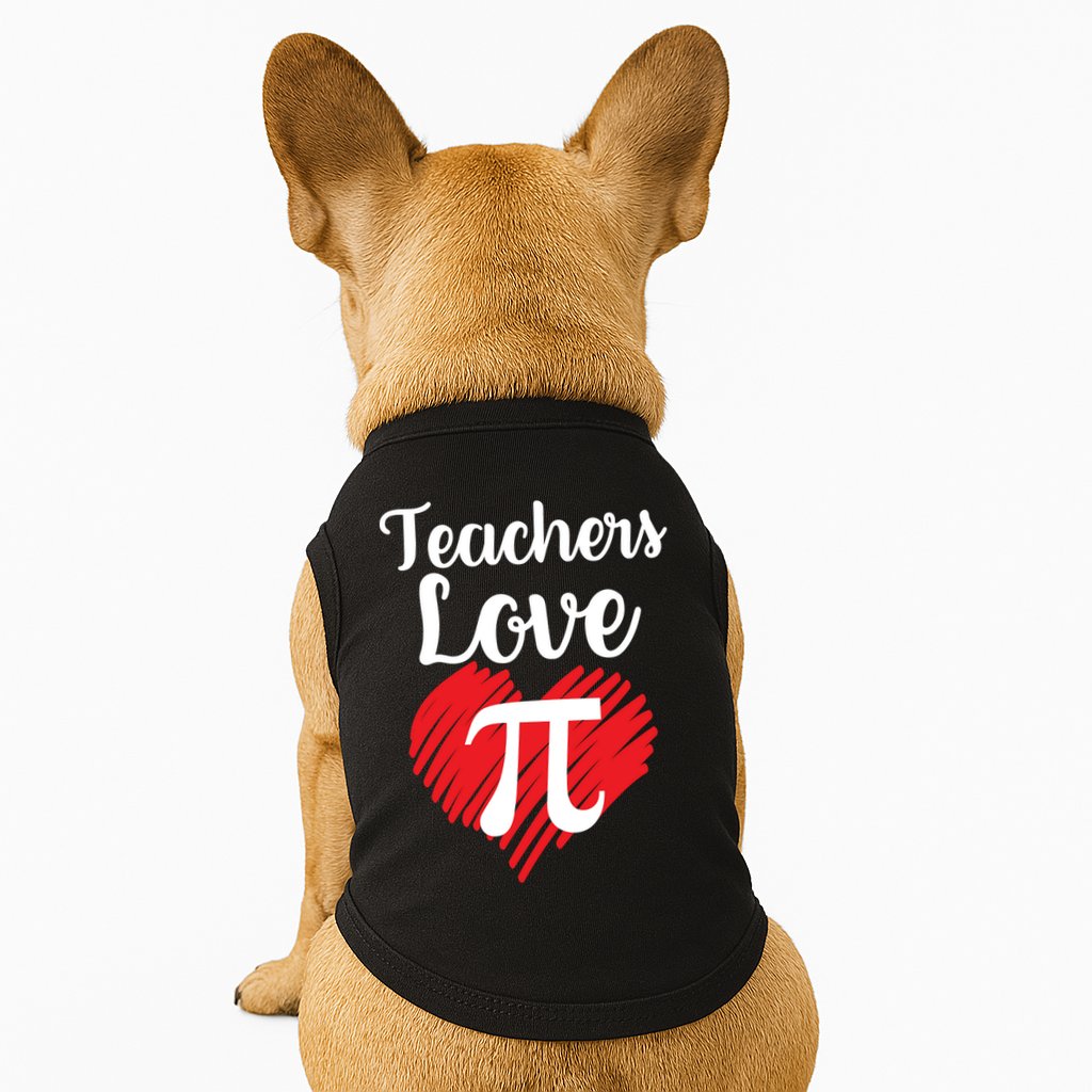 Teachers Love Pi Doggie Tank