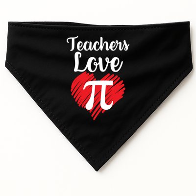 Teachers Love Pi USA-Made Doggie Bandana
