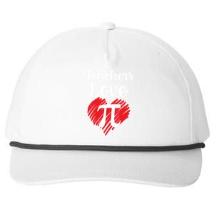 Teachers Love Pi Snapback Five-Panel Rope Hat