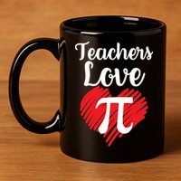 Teachers Love Pi 11oz C Handle Ceramic Mug