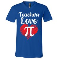 Teachers Love Pi V-Neck T-Shirt