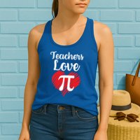 Teachers Love Pi Womens Tank Top