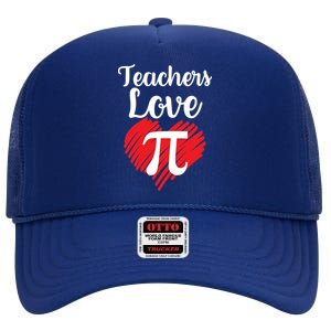 Teachers Love Pi High Crown Mesh Back Trucker Hat