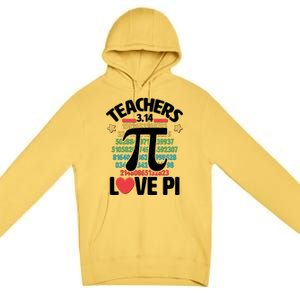 Teachers Love Pi 3.14 Premium Pullover Hoodie