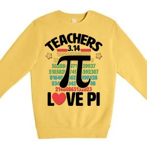 Teachers Love Pi 3.14 Premium Crewneck Sweatshirt