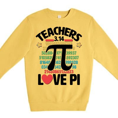 Teachers Love Pi 3.14 Premium Crewneck Sweatshirt