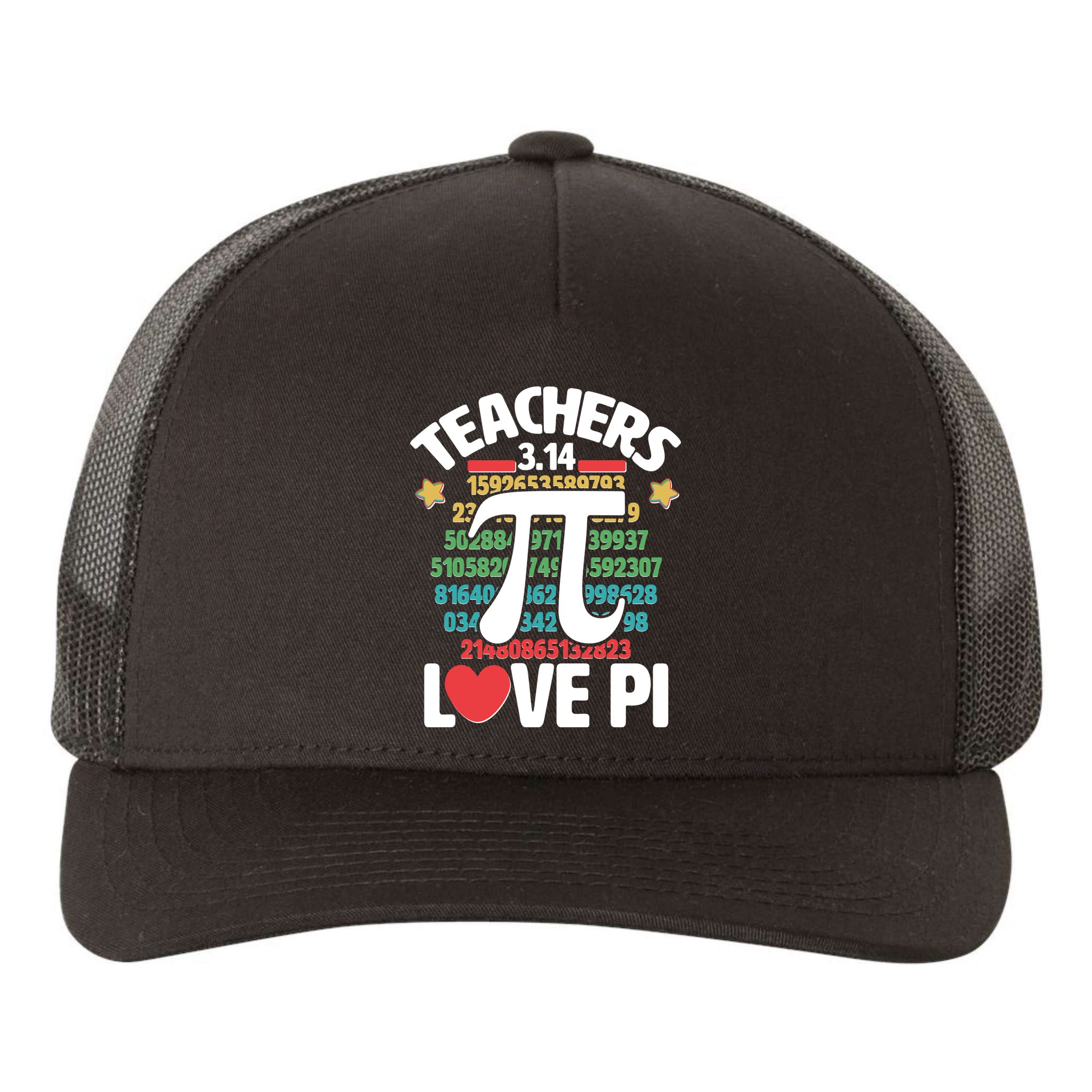 Teachers Love Pi 3.14 Yupoong Adult 5-Panel Trucker Hat