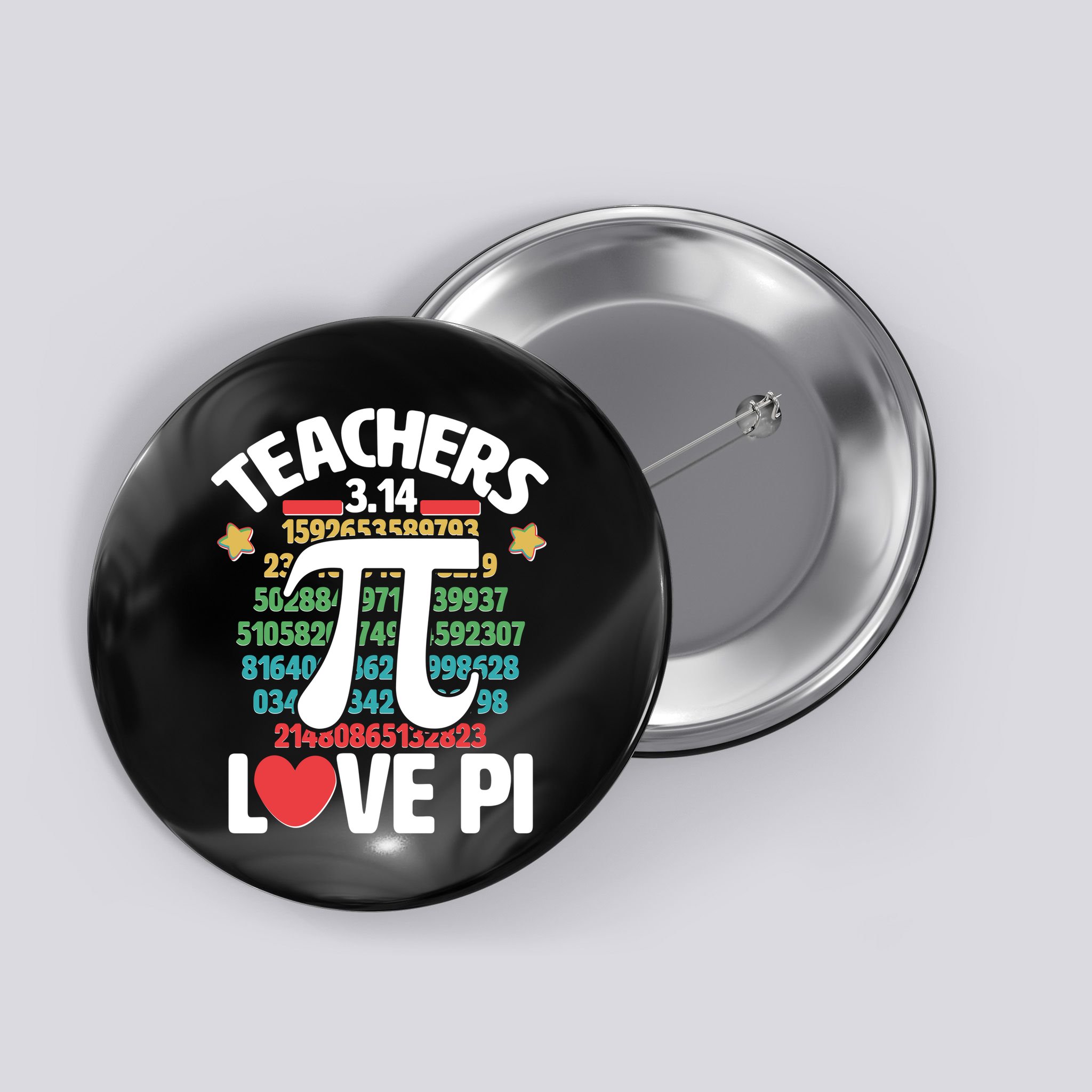 Teachers Love Pi 3.14 Button
