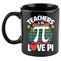 Teachers Love Pi 3.14 11oz C Handle Ceramic Mug