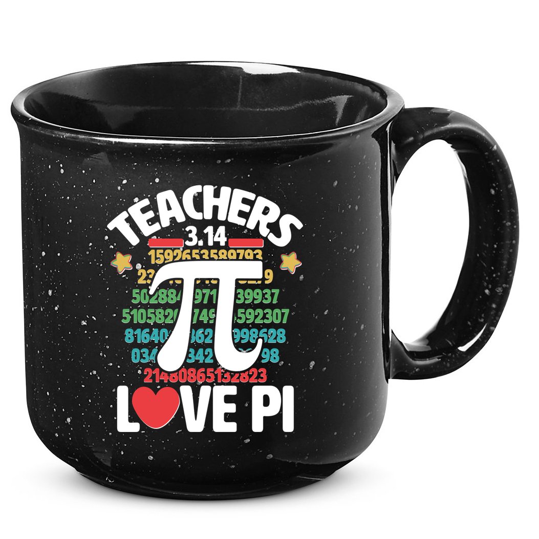 Teachers Love Pi 3.14 15oz Campfire Ceramic Mug