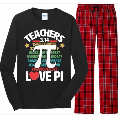 Teachers Love Pi 3.14 Long Sleeve Pajama Set