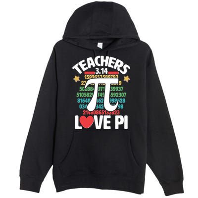 Teachers Love Pi 3.14 Premium Pullover Hoodie