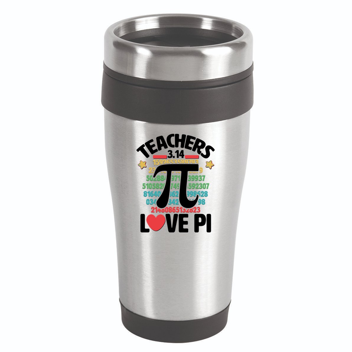 Teachers Love Pi 3.14 16oz Travel Tumbler