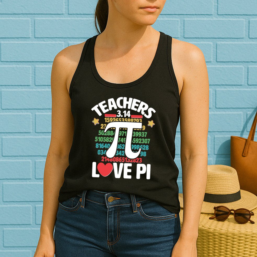 Teachers Love Pi 3.14 Womens Tank Top