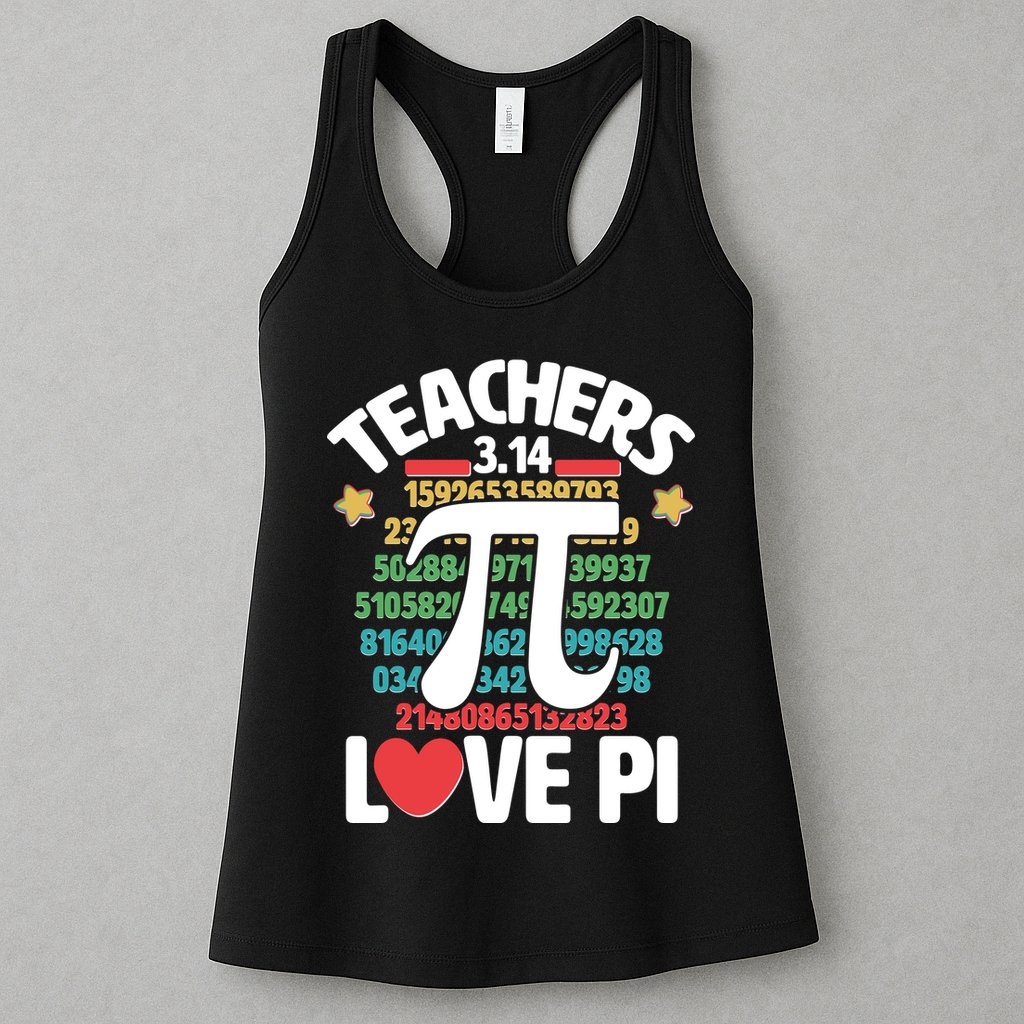 Teachers Love Pi 3.14 Womens Tank Top
