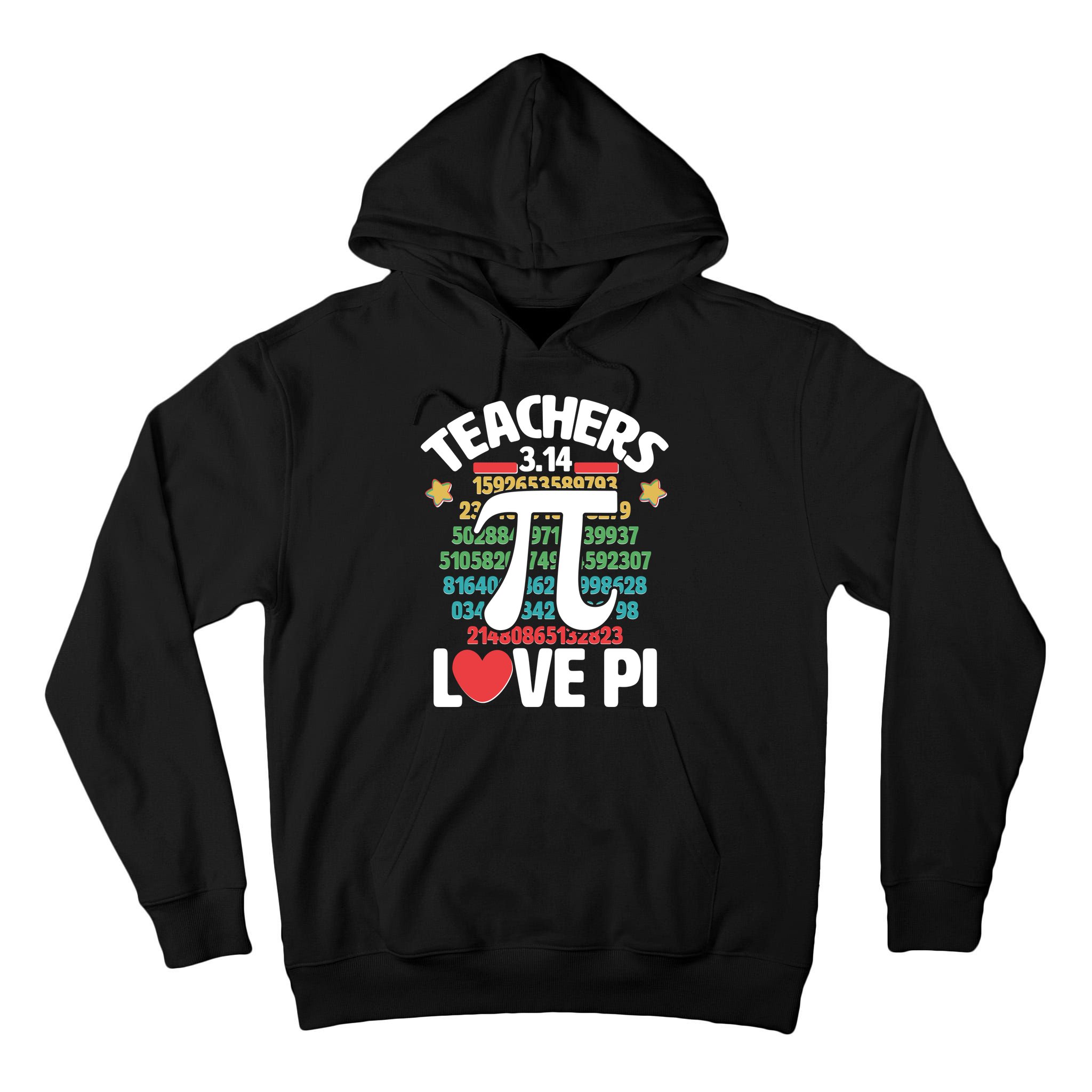 Teachers Love Pi 3.14 Tall Hoodie