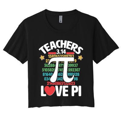 Teachers Love Pi 3.14 Crop Top