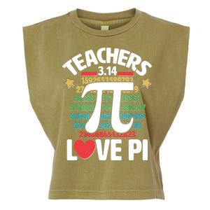 Teachers Love Pi 3.14 Garment-Dyed Women's Muscle Tee