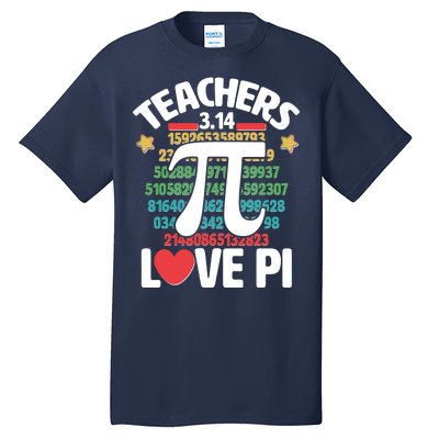 Teachers Love Pi 3.14 Tall T-Shirt