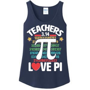 Teachers Love Pi 3.14 Ladies Essential Tank